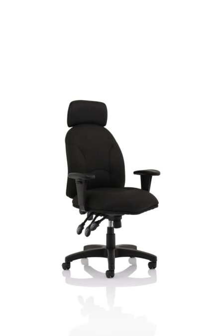 OE - Jet High Back Black Fabric Task Operator Office Chair