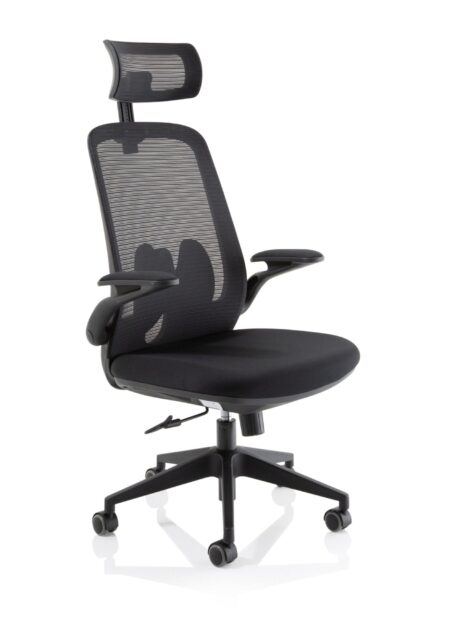 OE - Sigma Executive Mesh Chair With Folding Arms